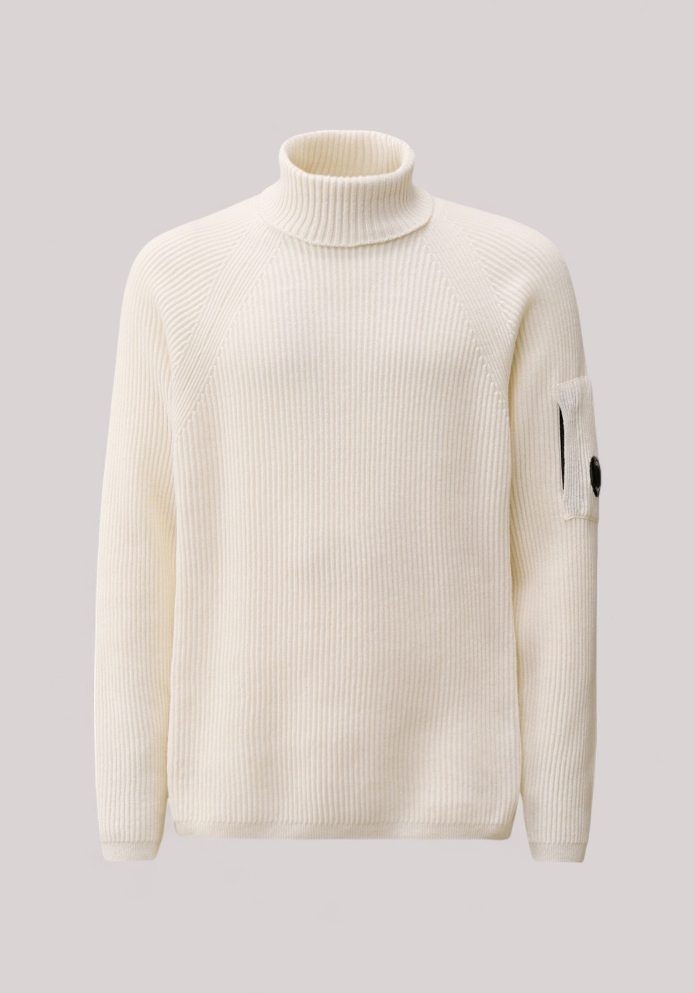MAGLIA UOMO DOLCEVITA LAMBSWOOLL GAUZE WHITE - Linassi