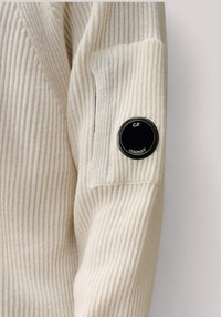 MAGLIA UOMO DOLCEVITA LAMBSWOOLL GAUZE WHITE - Linassi
