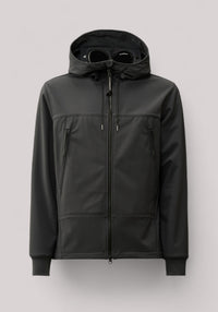 GIUBBINO UOMO SHELL-R GOGGLE JACKET BLACK SAND - Linassi