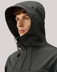 GIUBBINO UOMO SHELL-R GOGGLE JACKET BLACK SAND - Linassi