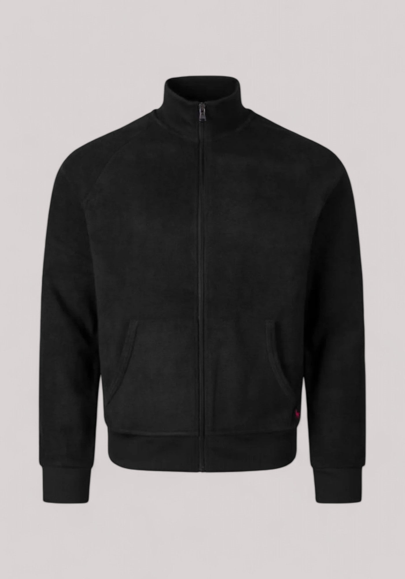 FELPA UOMO FULL ZIP IN MISTO COTONE NERO - Linassi