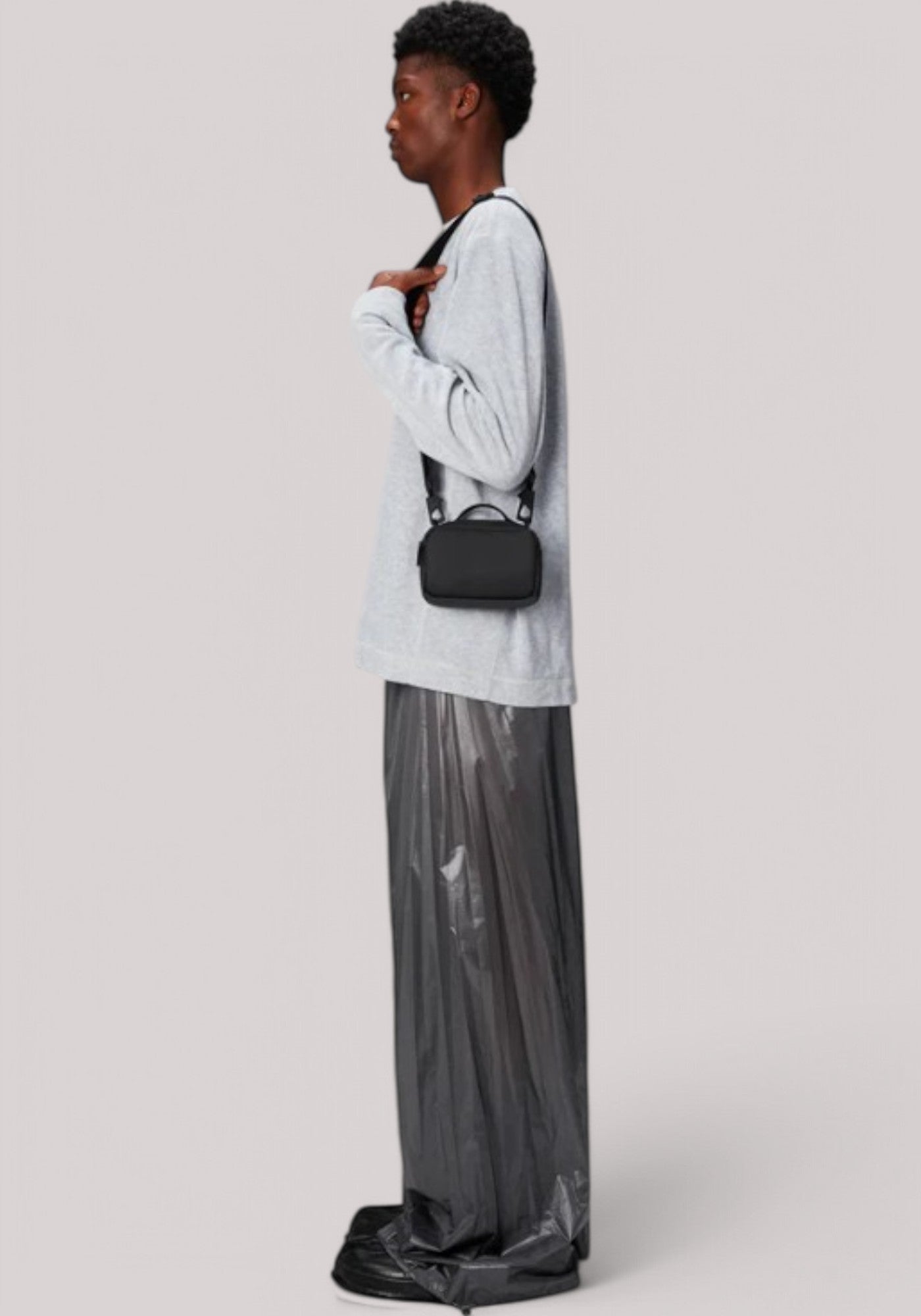 BORSA UNISEX BOX BAG MICRO BLACK - Linassi
