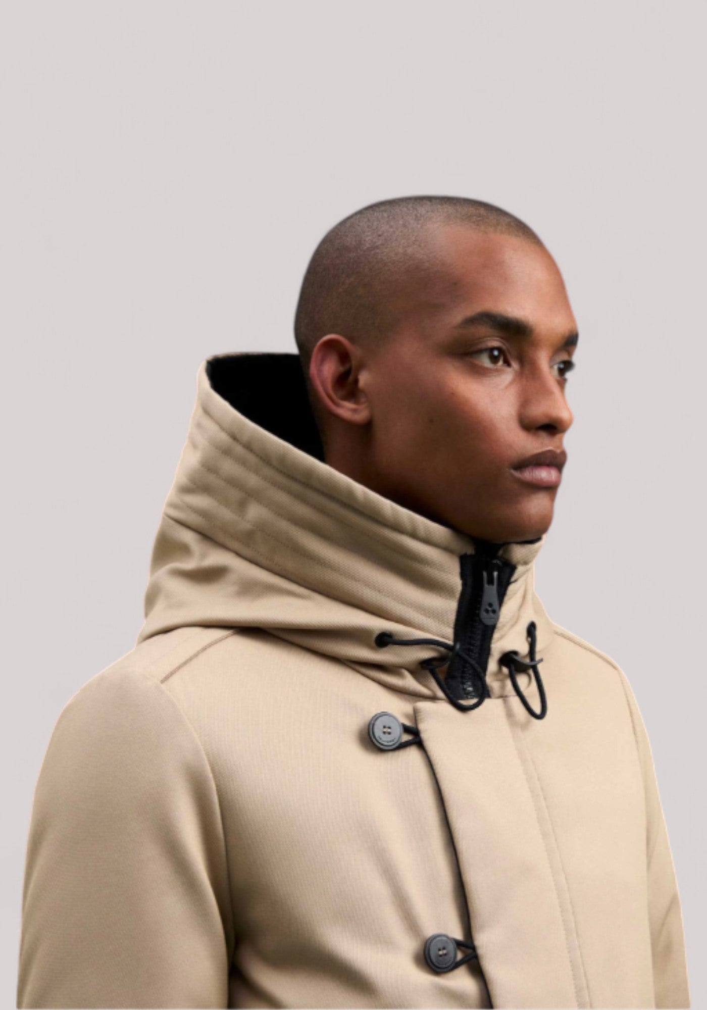 GIACCONE UOMO PARKA RESISTENTE IN TESSUTO MADE IN ITALY SESAMO - Linassi