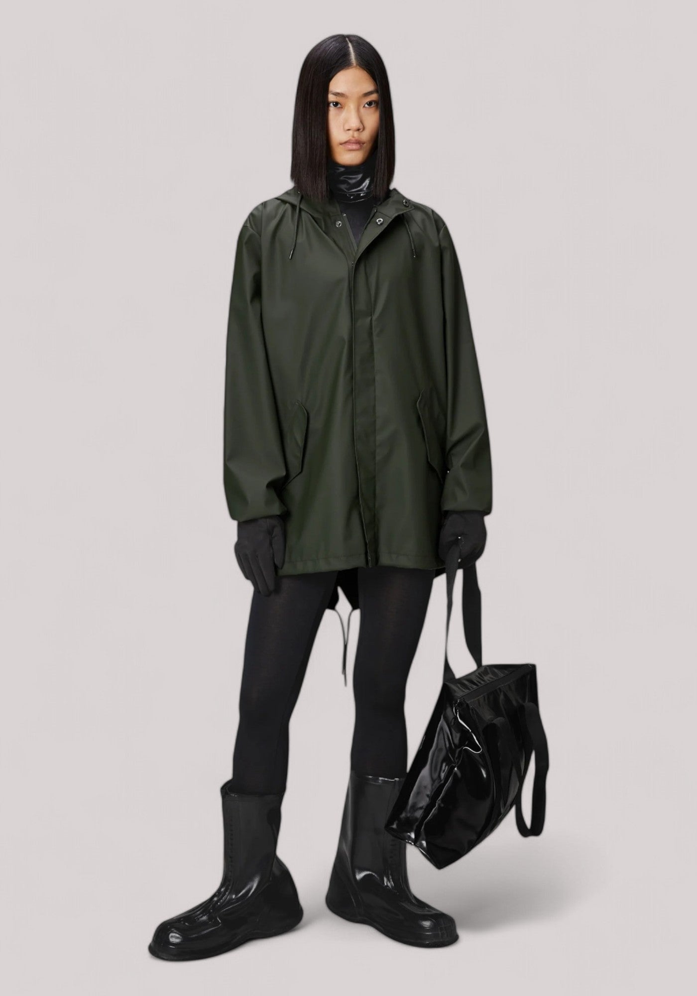 IMPERMEABILE UNISEX GREEN - FISHTAIL JACKET(W3) RA18010 - Linassi