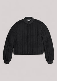 GIUBBINO DONNA BLACK - BANJA LINER BOMBER W RA21760 - Linassi