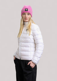 GIUBBINO DONNA GEORGIA BIANCO OTTICO - Linassi