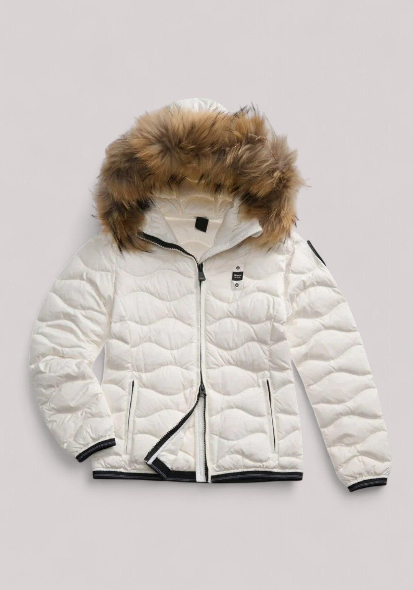 GIUBBINO DONNA ALDIE BIANCO OTTICO - Linassi