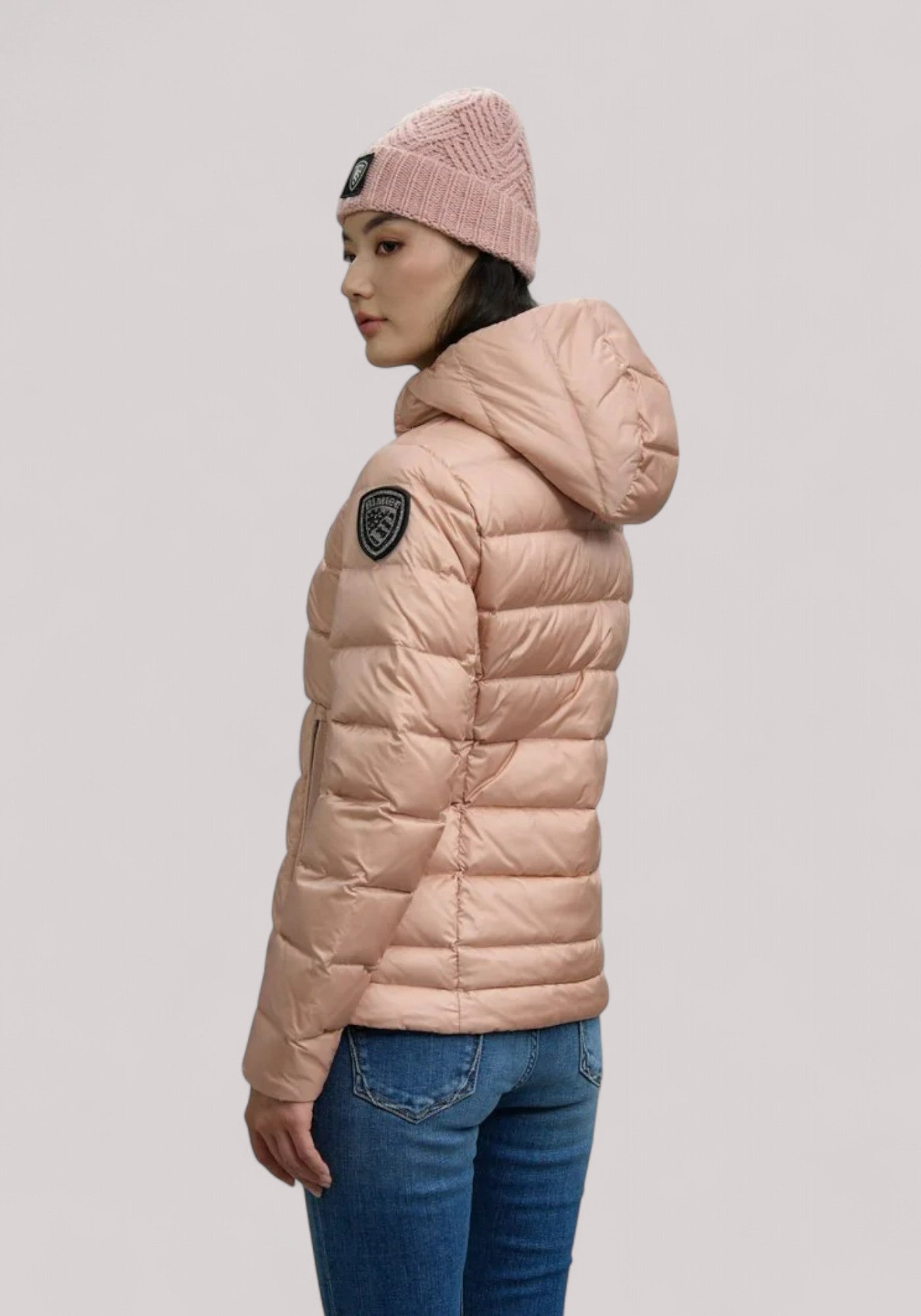 GIUBBINO DONNA SLIMFIT CHARME ROSA PALLIDO - Linassi