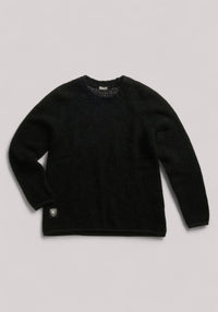 MAGLIA DONNA ALPACA REGAL NERO - Linassi