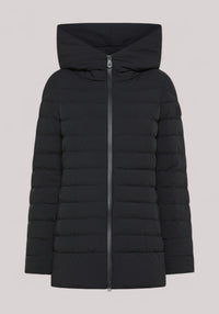 GIACCONE DONNA IN PIUMA NATURALE NERO - Linassi
