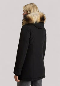 GIACCONE DONNA ARCTIC RACCOON PARKA BLACK - Linassi