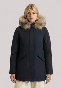 GIACCONE DONNA ARCTIC RACCOON PARKA DARK NAVY - Linassi