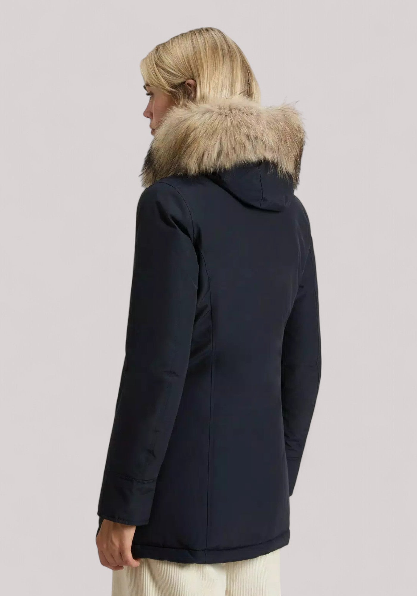 GIACCONE DONNA ARCTIC RACCOON PARKA DARK NAVY - Linassi