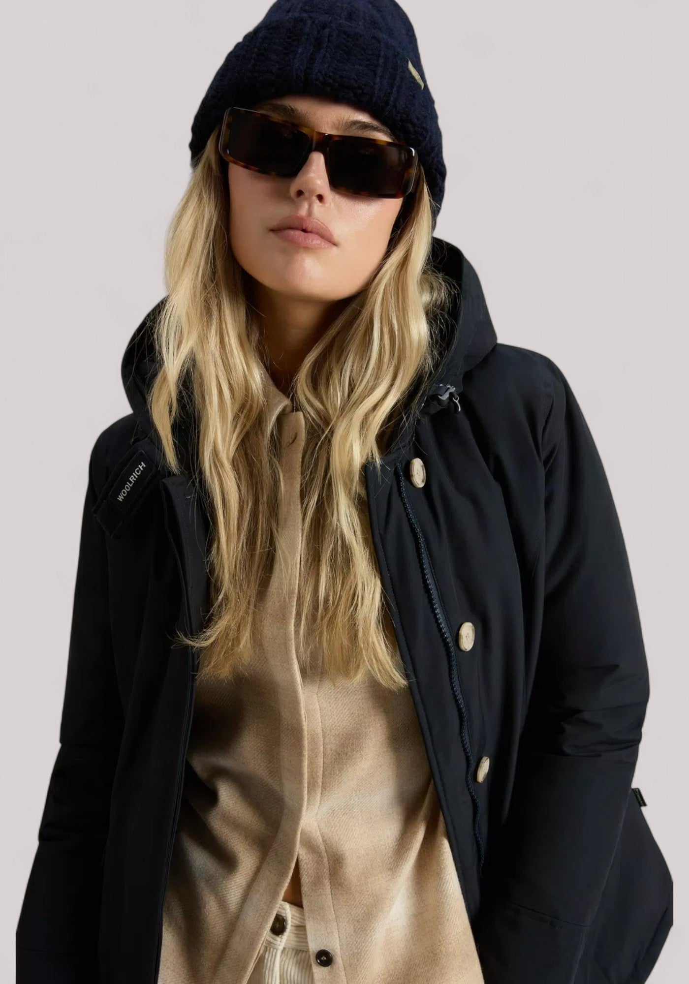 GIACCONE DONNA ARCTIC RACCOON PARKA DARK NAVY - Linassi