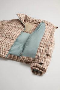 GIACCONE DONNA BEIGE CHECK - Linassi