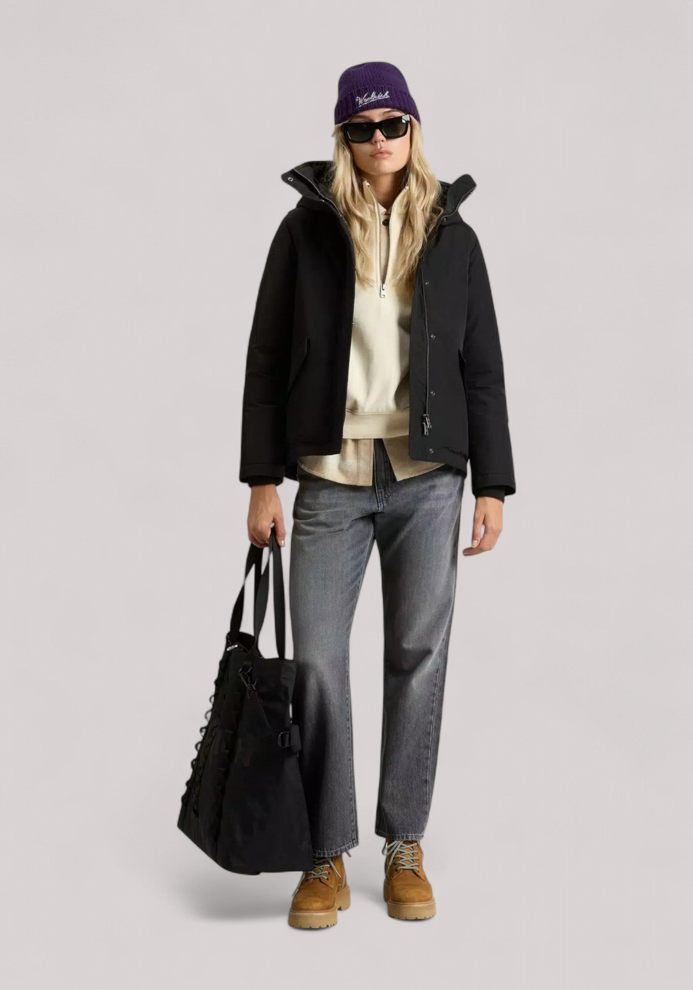 GIACCONE DONNA IN RAMAR NERO - Linassi