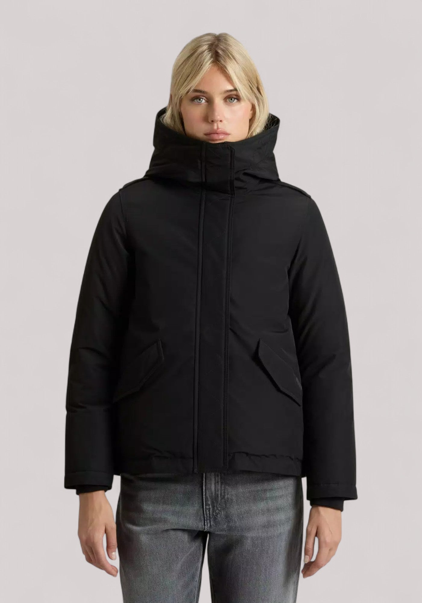 GIACCONE DONNA IN RAMAR NERO - Linassi