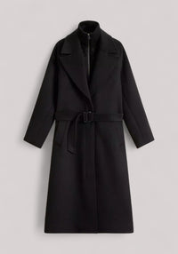 CAPPOTTO DONNA LUNGO NERO - Linassi