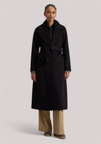 CAPPOTTO DONNA LUNGO NERO - Linassi