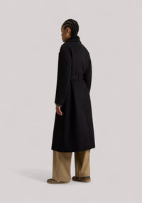 CAPPOTTO DONNA LUNGO NERO - Linassi