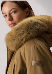 GIACCONE DONNA CON PELLICCIA IN VOLPE GIANDUIA - Linassi