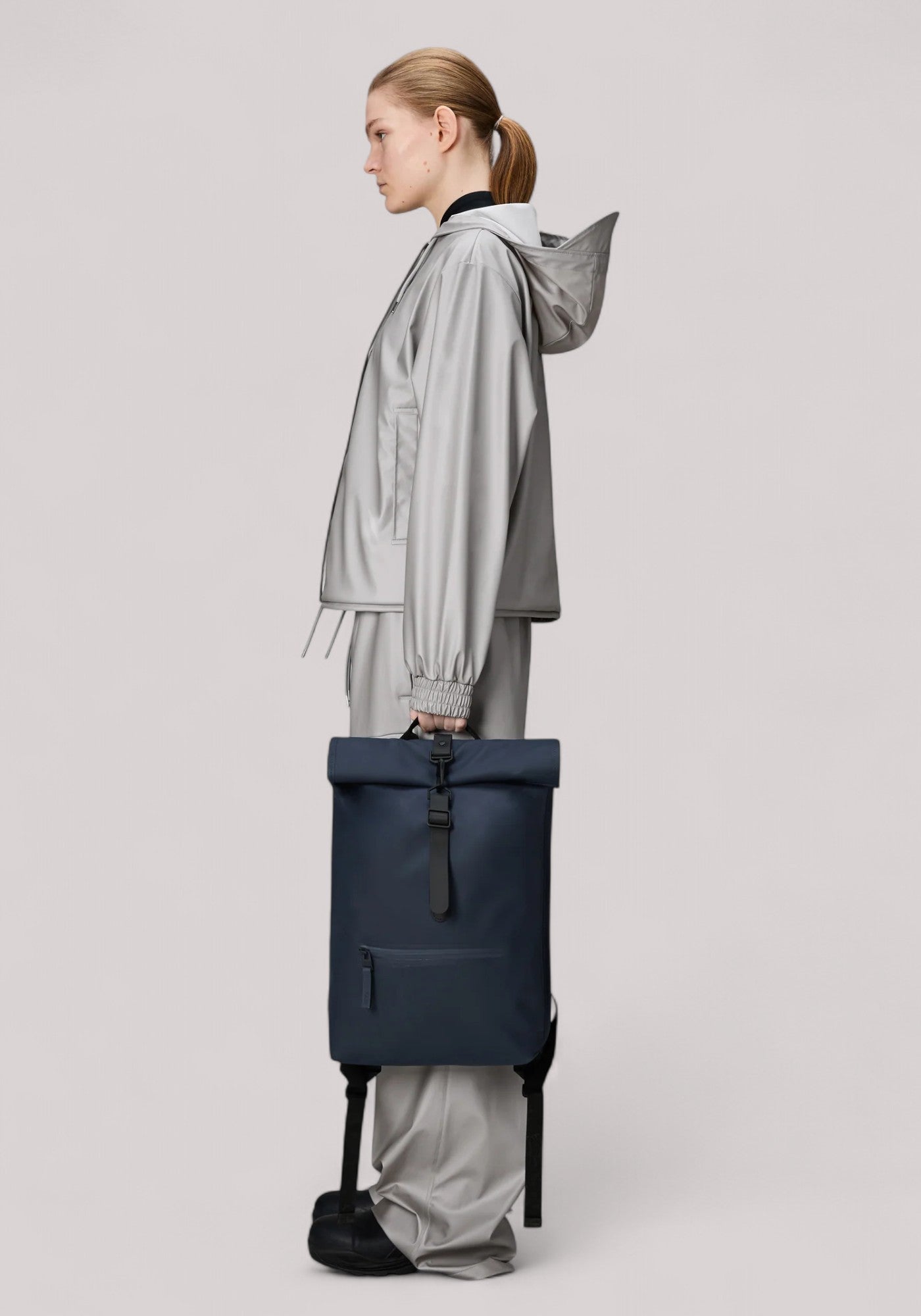 BORSA UNISEX ZAINO  ROLLTOP RUCKSACK W3 NAVY - Linassi