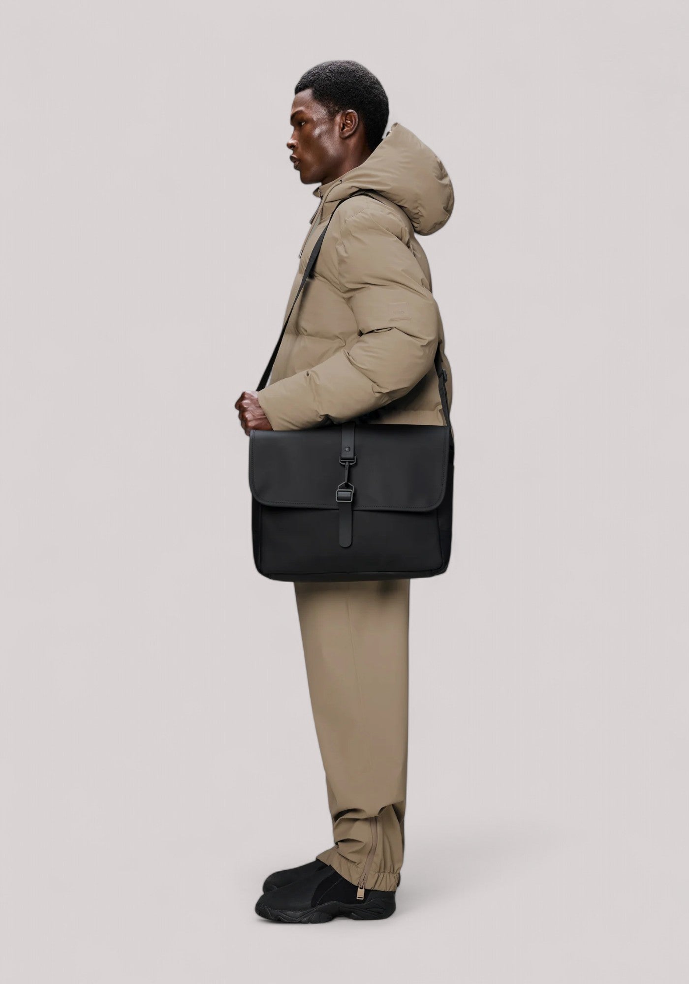 BORSA UNISEX MESSENGER BAG W3 BLACK - Linassi