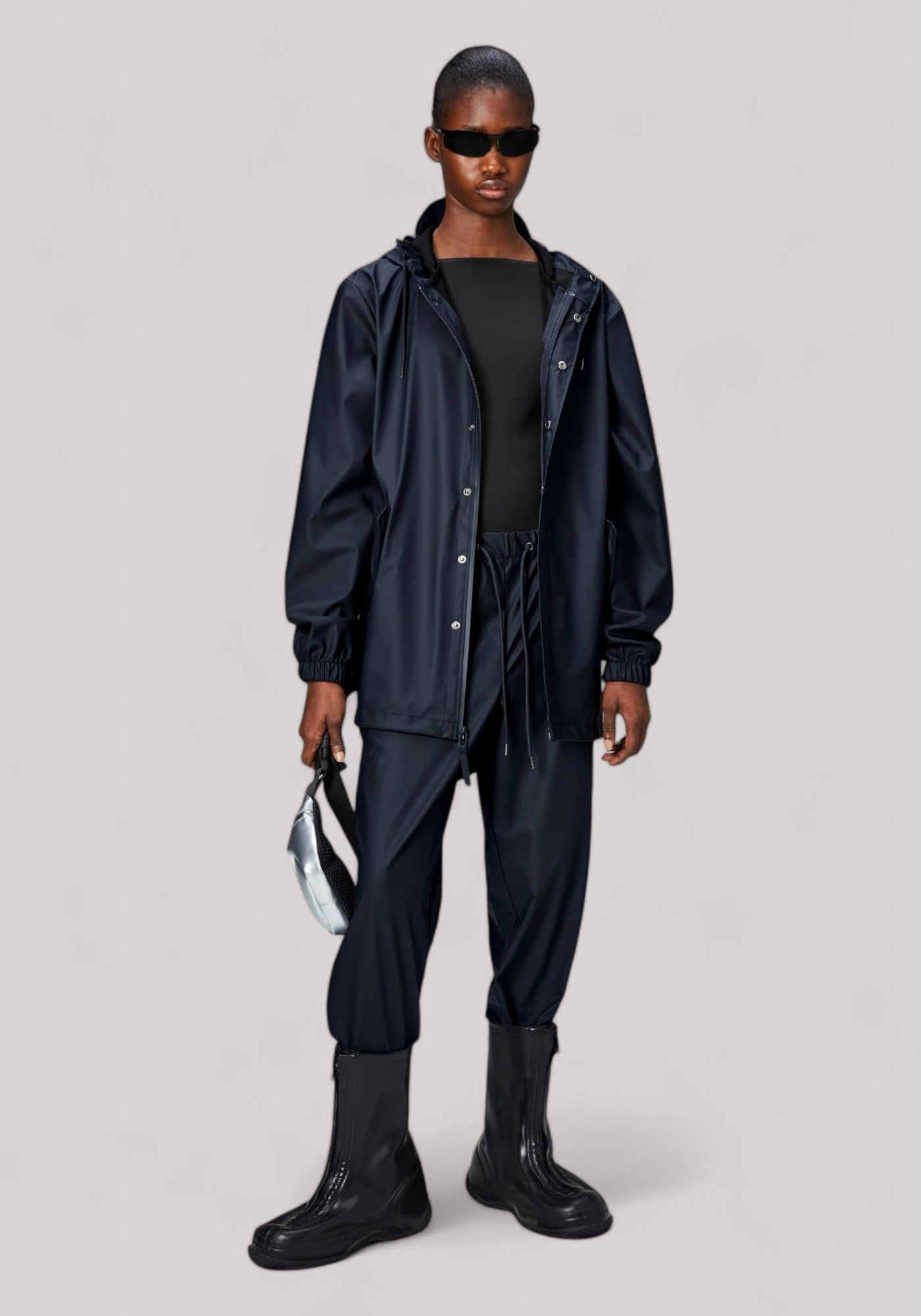 IMPERMEABILE UNISEX NAVY - FISHTAIL JACKET(W3) RA18010 - Linassi