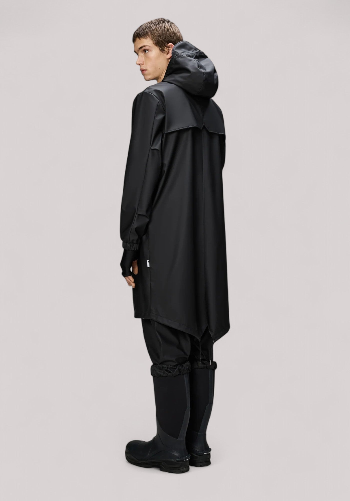 IMPERMEABILE UNISEX FISHTAIL PARKA(W3) BLACK - Linassi