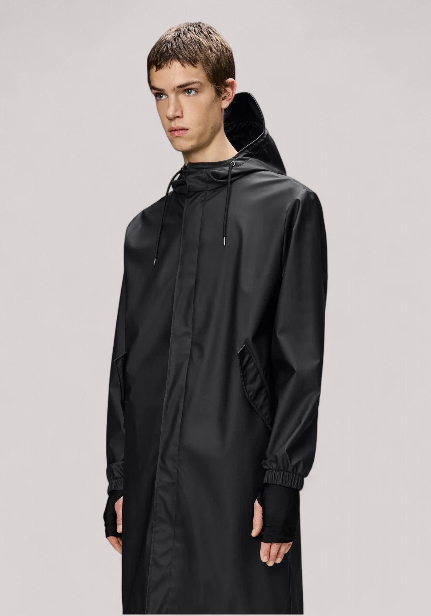 IMPERMEABILE UNISEX FISHTAIL PARKA(W3) BLACK - Linassi