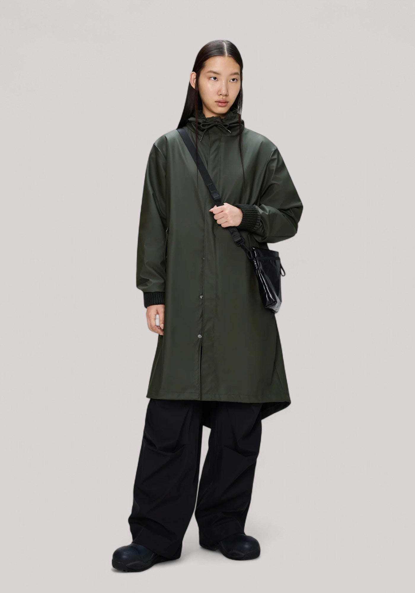 IMPERMEABILE UNISEX FISHTAIL PARKA(W3) VERDE - Linassi