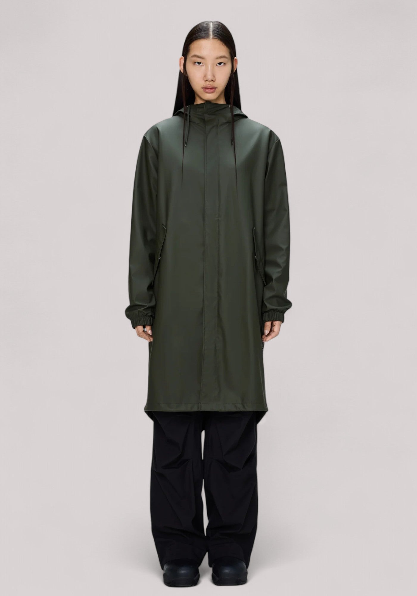 IMPERMEABILE UNISEX FISHTAIL PARKA(W3) VERDE - Linassi