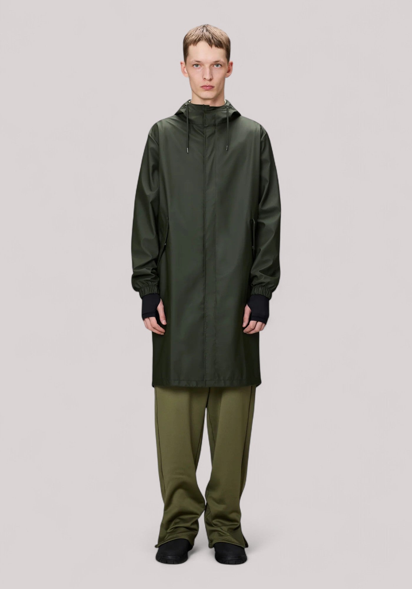 IMPERMEABILE UNISEX FISHTAIL PARKA(W3) VERDE - Linassi