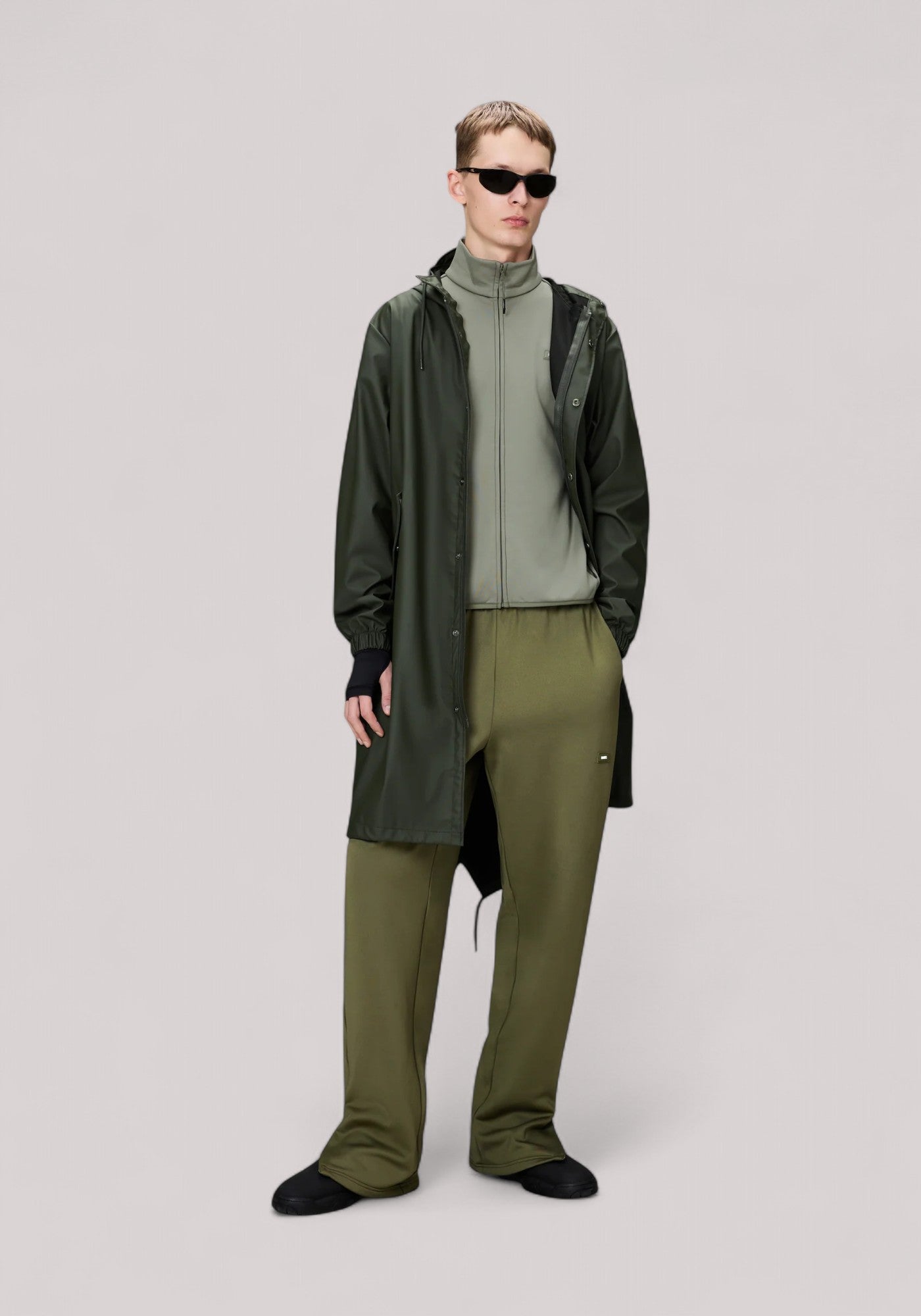 IMPERMEABILE UNISEX FISHTAIL PARKA(W3) VERDE - Linassi