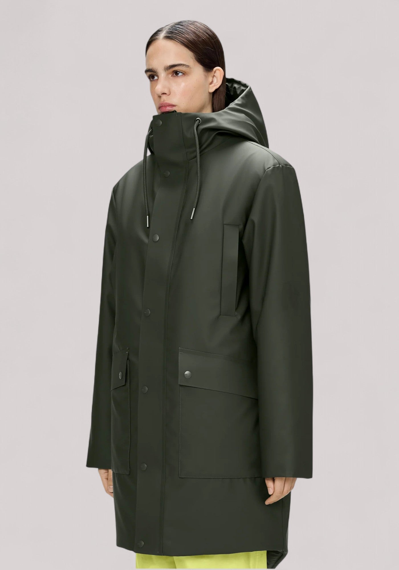 GIACCONE UNISEX LONG PARKA W GREEN - Linassi