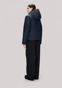 GIACCONE DONNA SHORT W PARKA NAVY - Linassi