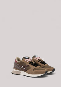 SCARPE DONNA STARGIRL GLITTER LOGO MARRONE - Linassi