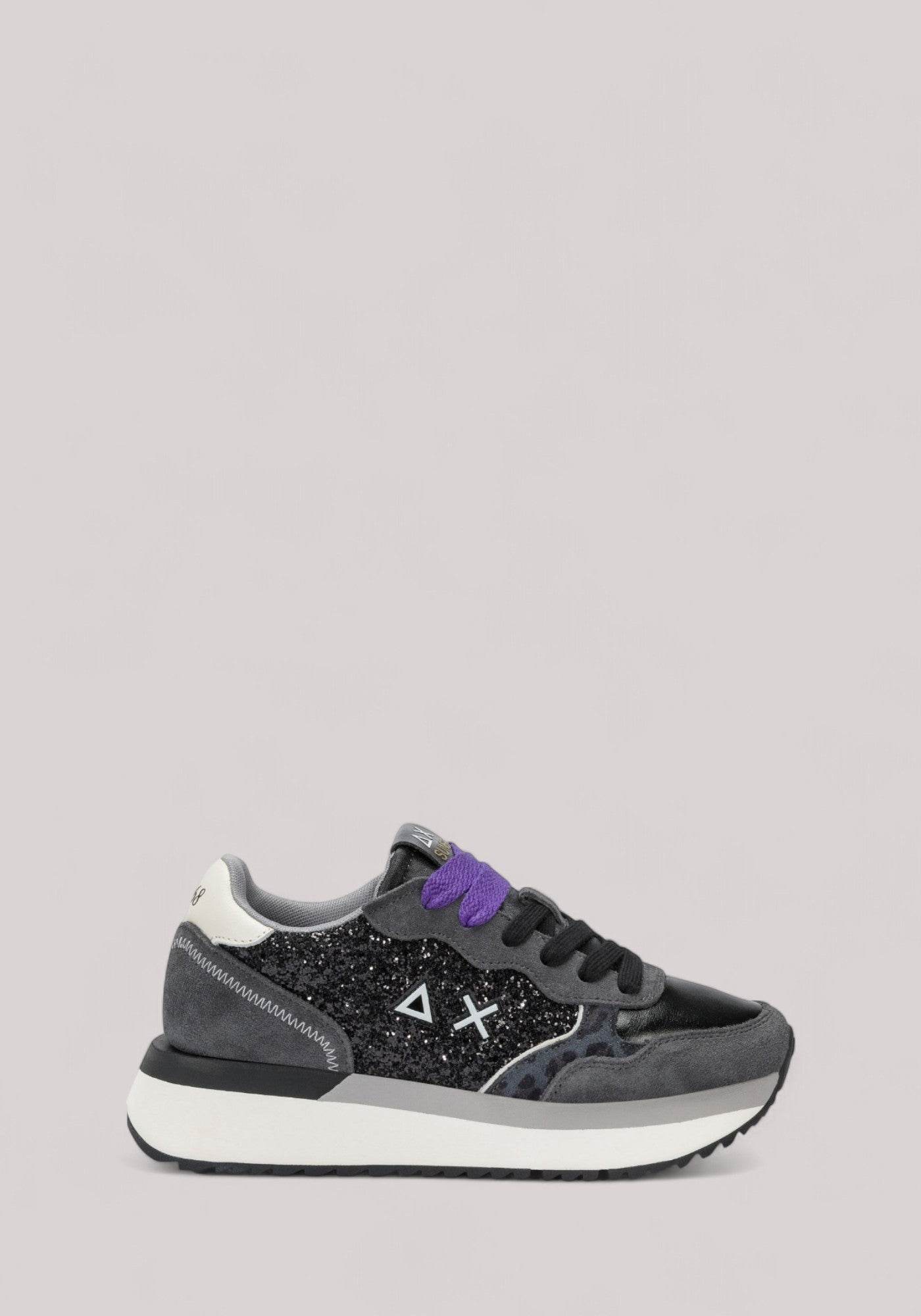 SCARPE DONNA BIG ALLY GLITTER NERO - Linassi