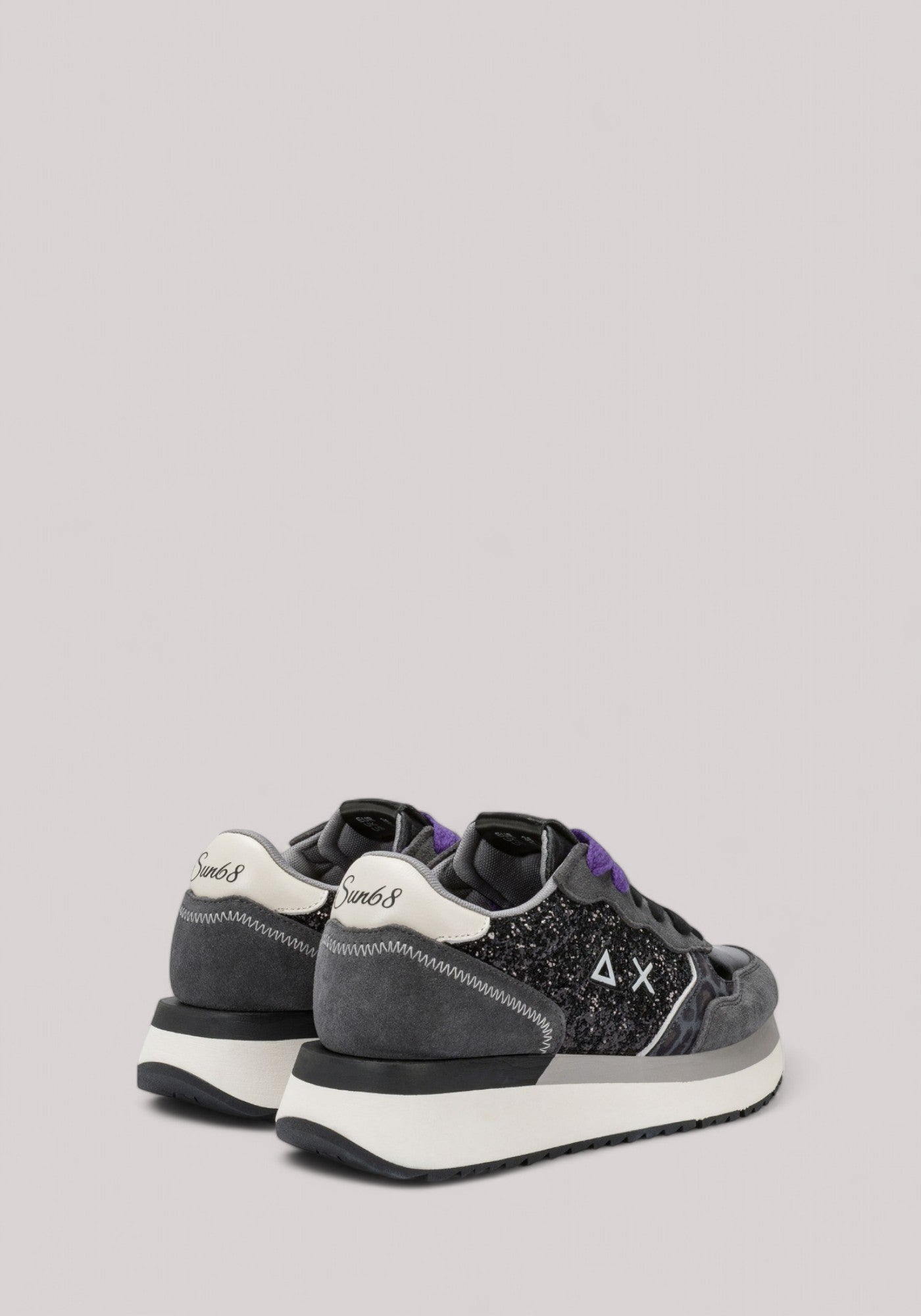 SCARPE DONNA BIG ALLY GLITTER NERO - Linassi