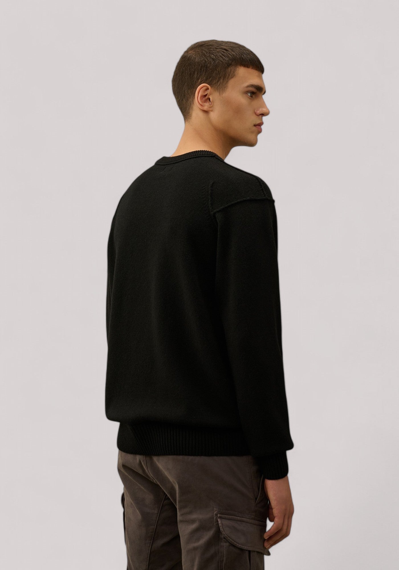 MAGLIA UOMO LAMBSWOOL BLACK