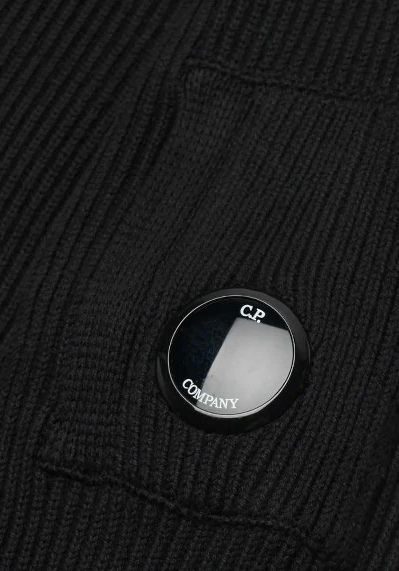 MAGLIA UOMO SERAFINO ZIP BLACK