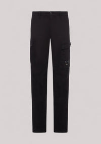 PANTALONE UOMO CARGO SLIM BLACK