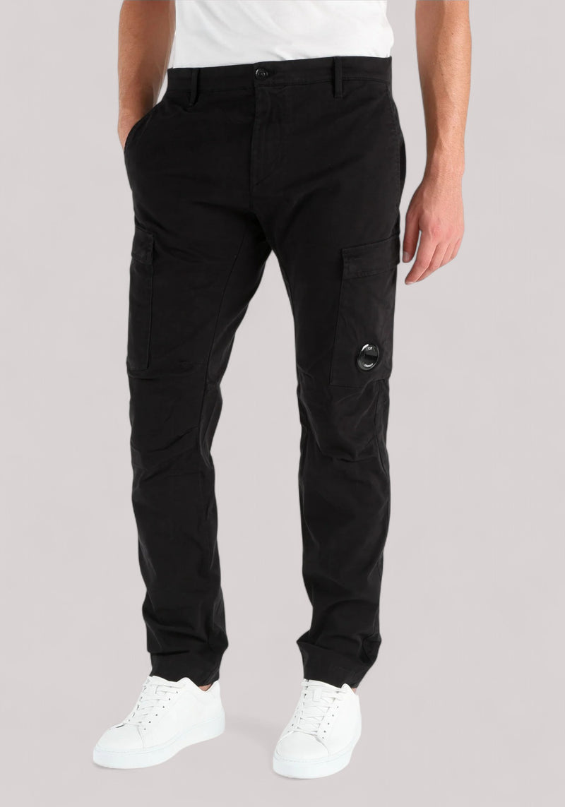 PANTALONE UOMO CARGO SLIM BLACK