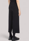 PANTALONE DONNA CROP IN VISCOSA CREPE NERO