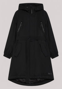 GIACCONE DONNA PARKA IMBOTTITO IN TWILL TECNICO NERO