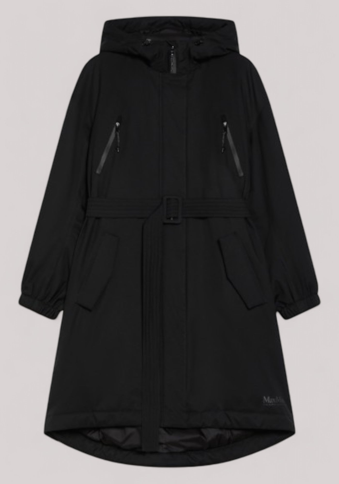 GIACCONE DONNA PARKA IMBOTTITO IN TWILL TECNICO NERO