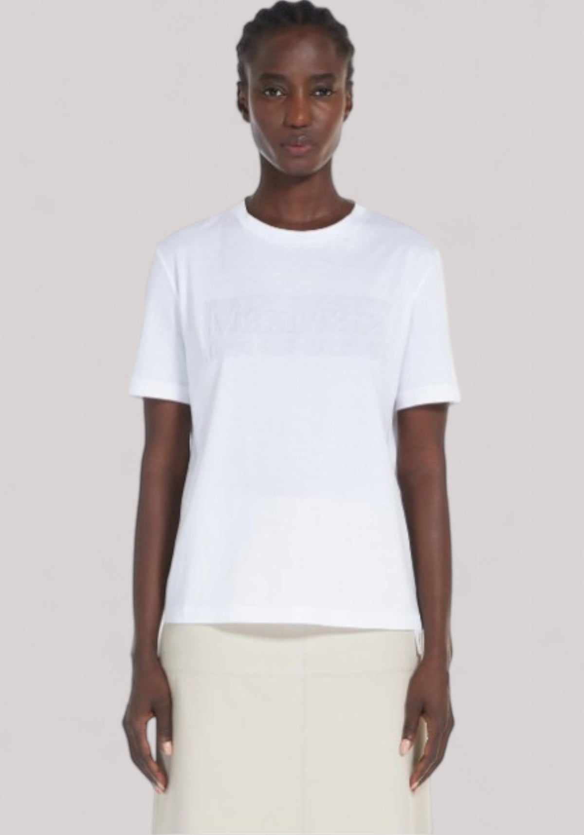 T-SHIRT DONNA BIANCO OTTICO