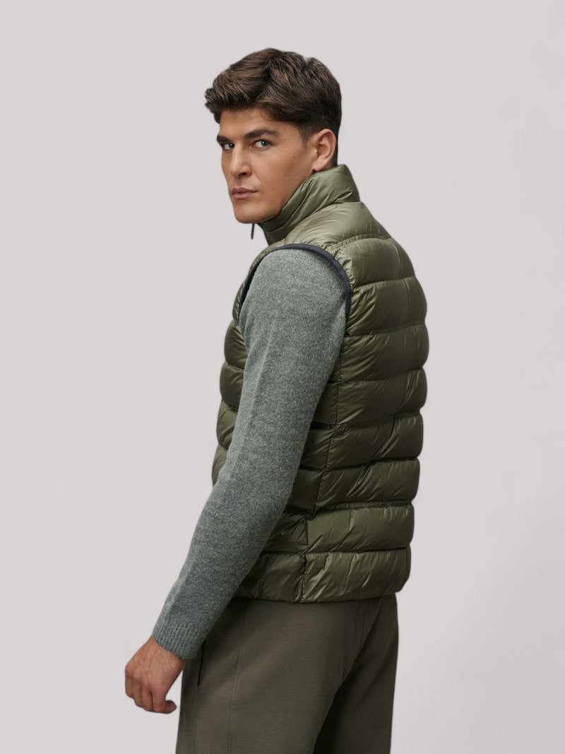 GILET UOMO IN PIUMA DUKE VERDE PIGNA