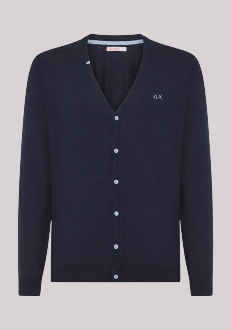 MAGLIA UOMO CARDIGAN NAVY BLUE