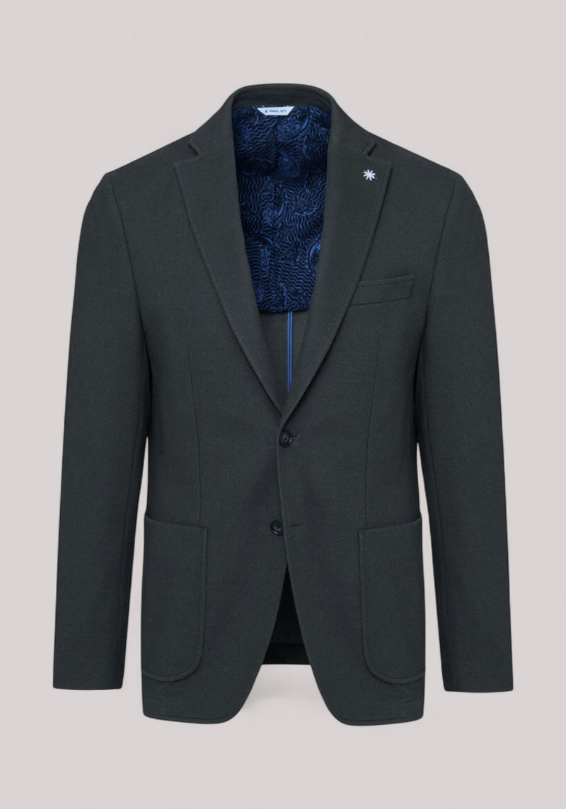 GIACCA UOMO IN JERSEY BLU
